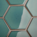 Starmosaic Geometry Hexagon big Green Glossy 95x110 - фото в интерьере