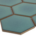 Starmosaic Geometry Hexagon big Green Glossy 95x110 - фото в интерьере