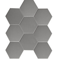 Starmosaic Geometry Hexagon Big Grey Matt 95x110