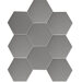 Starmosaic Geometry Hexagon Big Grey Matt 95x110