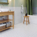 Starmosaic Geometry Hexagon Big White Matt 95x110 - фото в интерьере