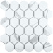 Starmosaic Geometry Hexagon Small Carrara Matt 51x59