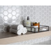 Starmosaic Geometry Hexagon Small Grey Glossy 51x59 - фото в интерьере