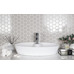 Starmosaic Geometry Hexagon Small Grey Glossy 51x59 - фото в интерьере
