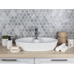 Starmosaic Geometry Hexagon Small Marble Grey Matt 51x59 - фото в интерьере