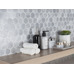 Starmosaic Geometry Hexagon Small Marble Grey Matt 51x59 - фото в интерьере