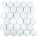 Starmosaic Geometry Hexagon small White Glossy 51x59