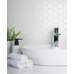 Starmosaic Geometry Hexagon small White Matt 51x59 - фото в интерьере