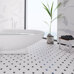 Starmosaic Geometry Octagon big White/Black Matt - фото в интерьере