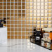 Starmosaic Metal Golden Glossy 25х25 - фото в интерьере