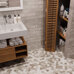 Starmosaic Non-Slip Hexagon Small LB Mix Antislip 51x59 - фото в интерьере