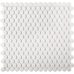 Starmosaic Non-Slip Penny Round White Antislip