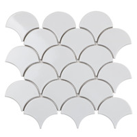 Starmosaic Shapes Fan Shape White Glossy