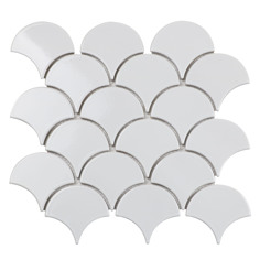 Starmosaic Shapes Fan Shape White Glossy