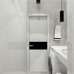 Starmosaic Shapes Fan Shape White Glossy - фото в интерьере