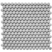 Starmosaic Shapes Penny Round Grey Glossy
