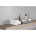 Starmosaic Shapes Penny Round Grey Glossy - фото в интерьере