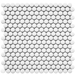 Starmosaic Shapes Penny Round White Matt
