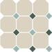 Керамогранит TopCer Octagon White Turquoise Green 30x30