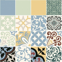 Tubadzin Beat Of White Decor 16-Elements Patch B 59.8x59.8