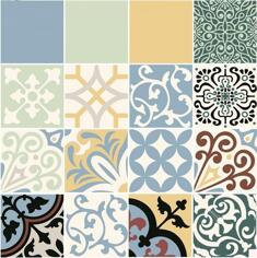 Tubadzin Beat Of White Decor 16-Elements Patch B 59.8x59.8