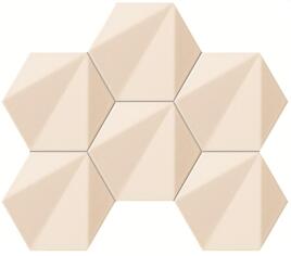 Tubadzin Beat Of White Mosaic Hex 22.1x28.9