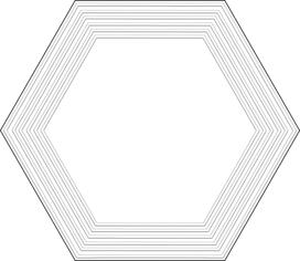 Керамогранит Tubadzin Cielo E Terra Dekor Bianco Geometry 2 Mat 19.2x22.1