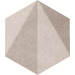 Tubadzin Free Space Decor Hex Grey Str 11x12.5