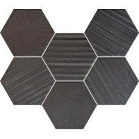 Tubadzin Horizon Mosaic Hex Black 22.1x28.9