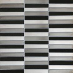 Tubadzin Mosaic Drops Metal Grey Stone 29.8x30.4
