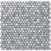 Tubadzin Mosaic Drops Metal Silver Hex 30x30.2