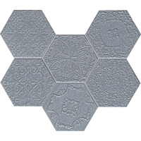 Tubadzin Mosaic Lace Graphite 22.1x28.9