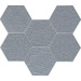 Tubadzin Mosaic Lace Graphite 22.1x28.9
