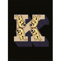 Керамогранит Versace Alphabet Lettera Nera K 14.5x19.4
