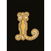 Керамогранит Versace Alphabet Lettera Nera L 14.5x19.4