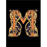 Керамогранит Versace Alphabet Lettera Nera M 14.5x19.4
