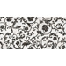 Керамогранит Versace Emote Bianco Nero Decoro Floreale 39x78