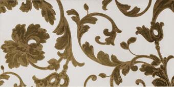 Керамогранит Versace Emote Pannello Barocco Bianco-Oro 39x78