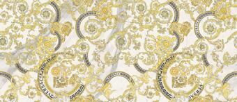 Керамогранит Versace Maximvs Megabarocco Bianco-Nero-Oro 120x278