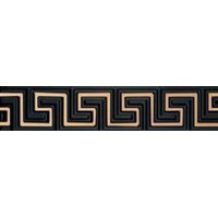 Керамика Versace Olympus Listello Greca Oro Nero 10x50