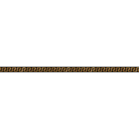Керамика Versace Solid Gold Listello Greca Black 2.5x60
