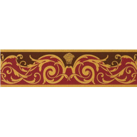 Керамика Versace Vanitas Fascia Classica Rosso 11x39.4