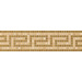 Керамика Versace Vanitas Fascia Greca Gold Beige 9.8x39.4