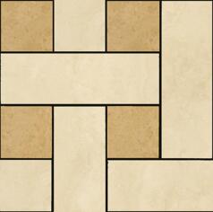 Керамогранит Versace Vanitas Mosaico Chesterfield Mac Beige Oro 30x30