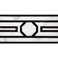 Керамика Villeroy Boch New Tradition Черно-Белый Декор 1 15x30