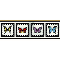 Керамика Villeroy Boch Victorian By Mary Katrantzou Бабочки Белые 12.5x40