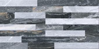 Керамогранит VitrA Bergamo 3D Микс Декор Холодная Гамма ЛПР 30x60