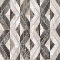 Керамогранит VitrA Bergamo Геометрический Микс Декор Теплая Гамма ЛПР 60x60