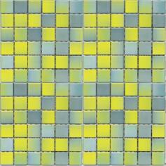 Керамогранит VitrA Colorline Yellow-Blue Mix 4 Glossy Dm 2.5x2.5 30x30