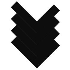 Керамогранит VitrA Miniworx Ral 0001500 Black Herringbone Matt Nn 5x20 30x30 Керамогранит VitrA Miniworx Ral 0001500 Black Herringbone Matt Nn 5x20 30x30